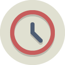 icon flat circle clock