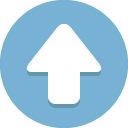 Icon flacher Kreispfeil nach oben