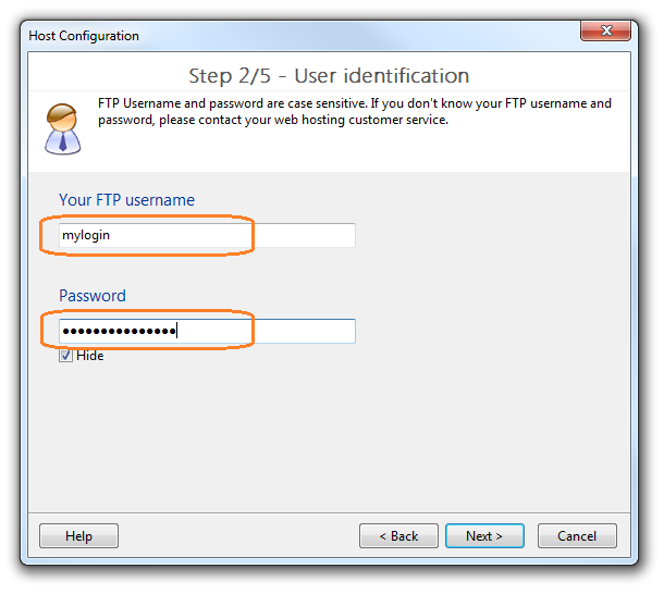 Host configuration in TOWeb