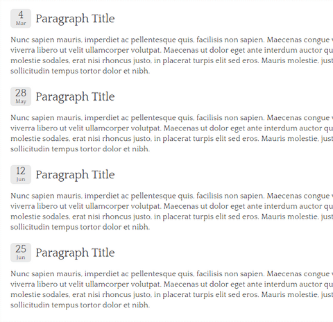 CSS datestamp and timestamp