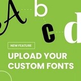 Custom font logo