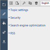 TOWeb UI topics options