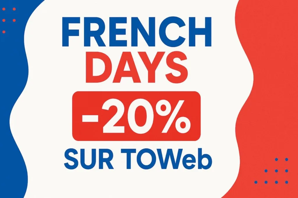 Réduction TOWeb 13 pour les French Days