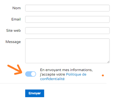 Exemple d'utilisation de bouton on/off