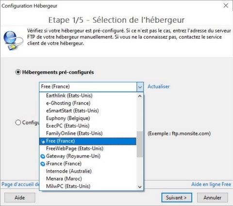 Publier un site web en FTP