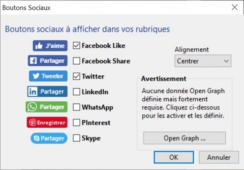 Réseaux sociaux TOWeb