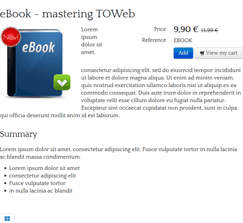 eBook vente de produit téléchargeable