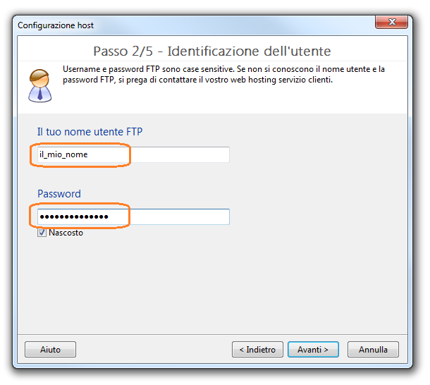 TOWeb Identificazione dell'utente