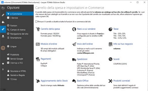 Crea il tuo sito e-commerce con TOWeb