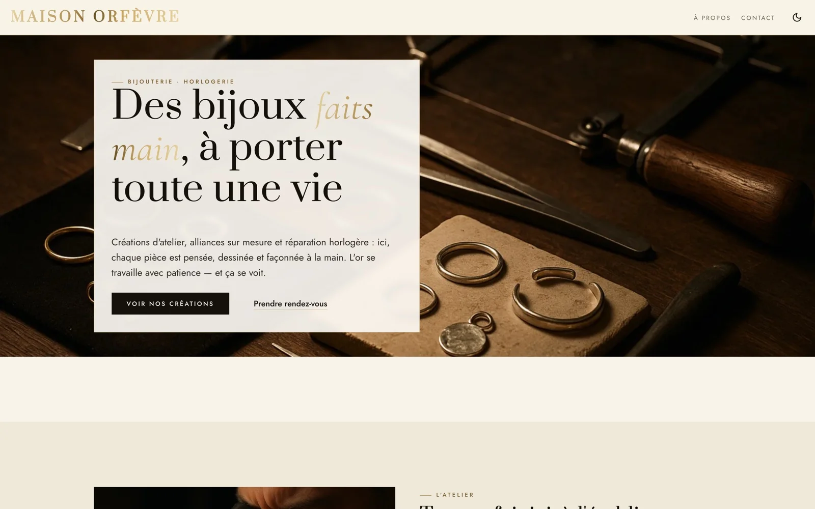 Une bijouterie, style Couture