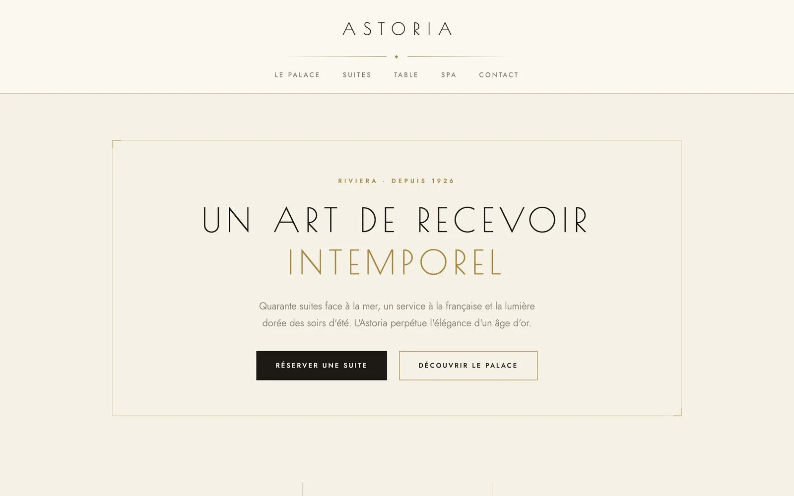 Riviera — Art deco, goud en champagne
