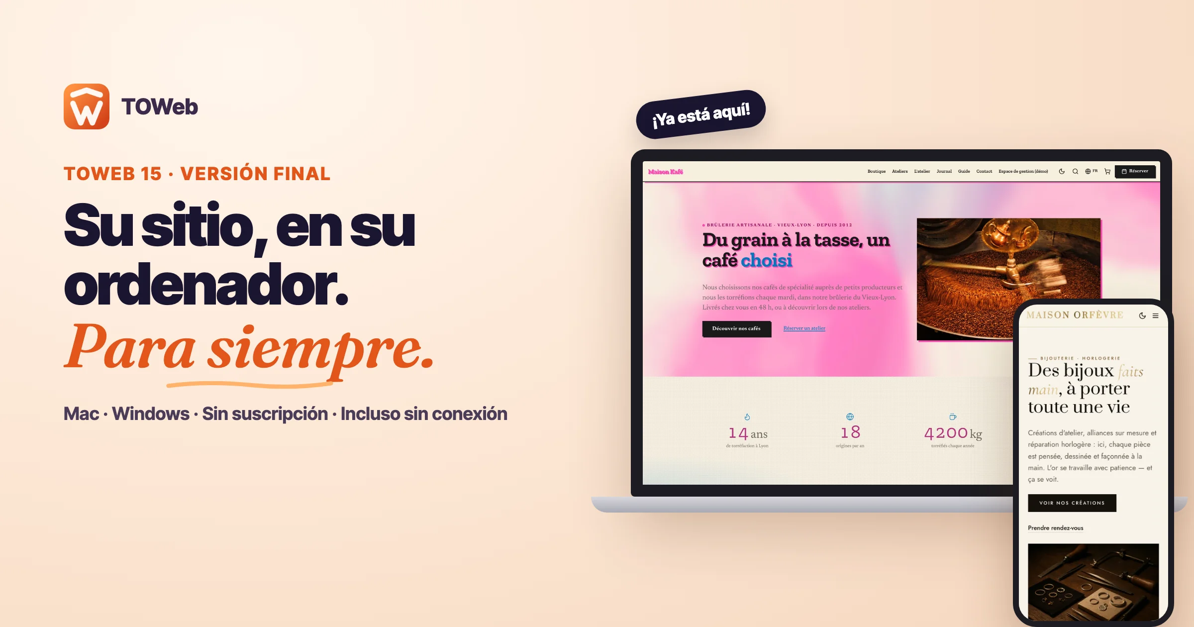 TOWeb 15 versión final: lo que ha cambiado y sus últimos días al precio de acceso anticipado