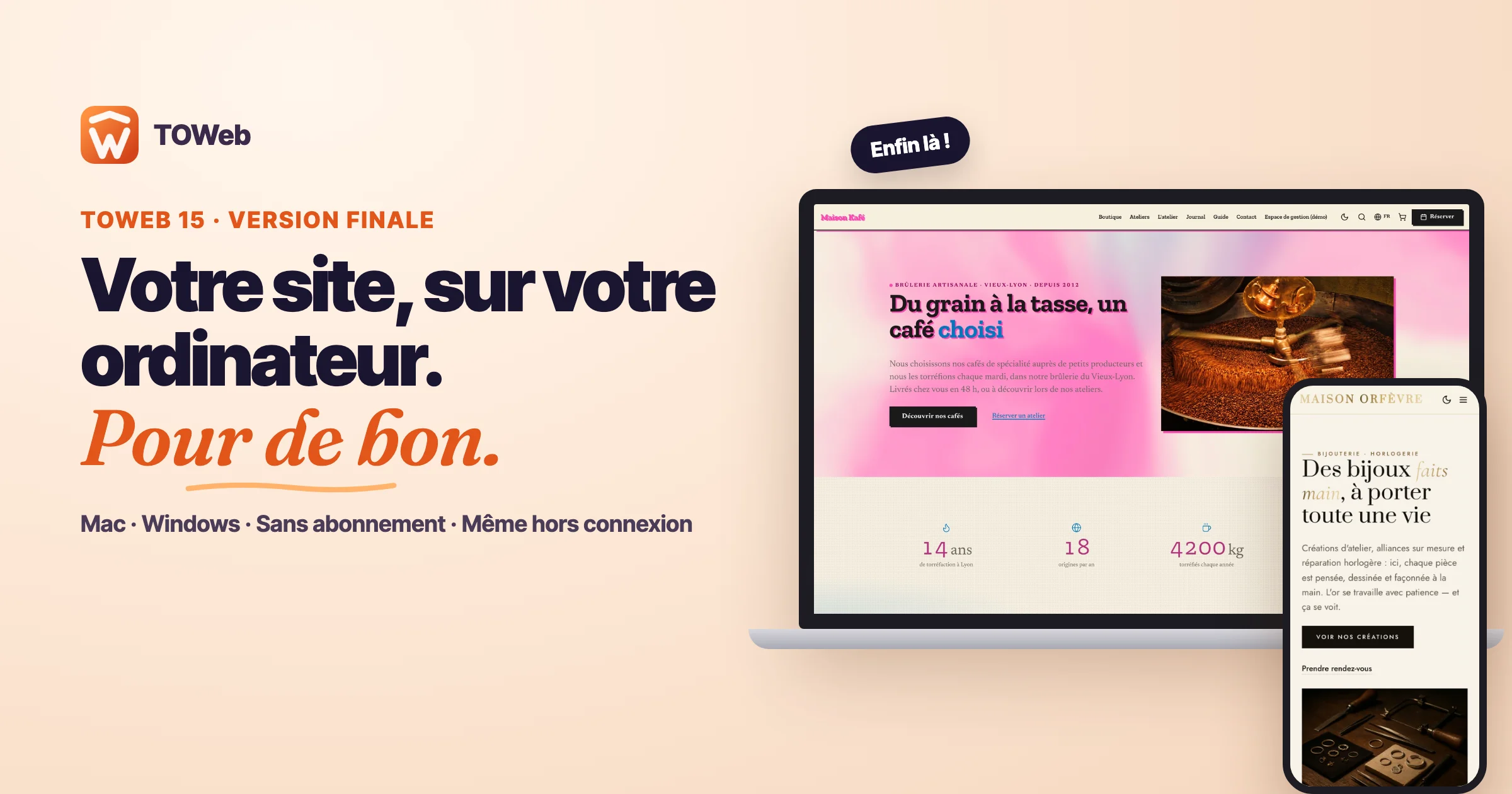 TOWeb 15 version finale : ce qui a changé, et vos derniers jours au tarif d’accès anticipé