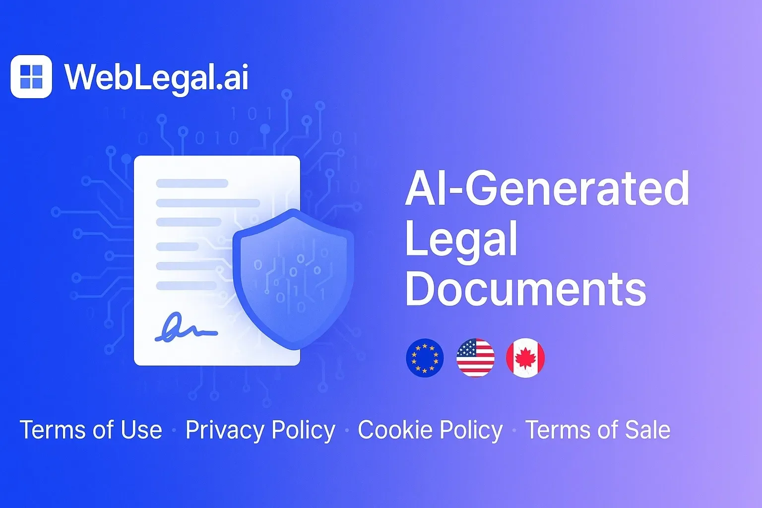 WebLegalAI para generar los documentos legales de su sitio