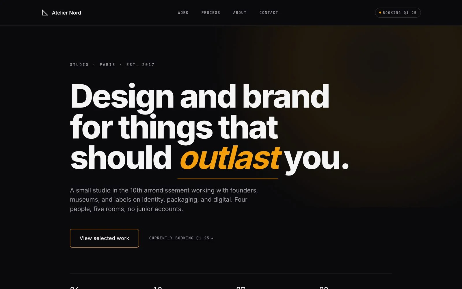 Onyx — Bijna zwart, accenten van amber