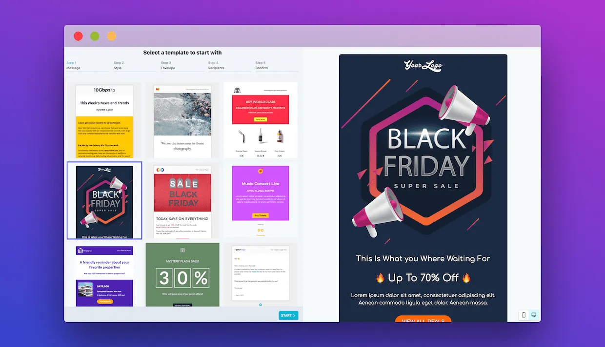 Lanciati nell'e-marketing con Mailzy!