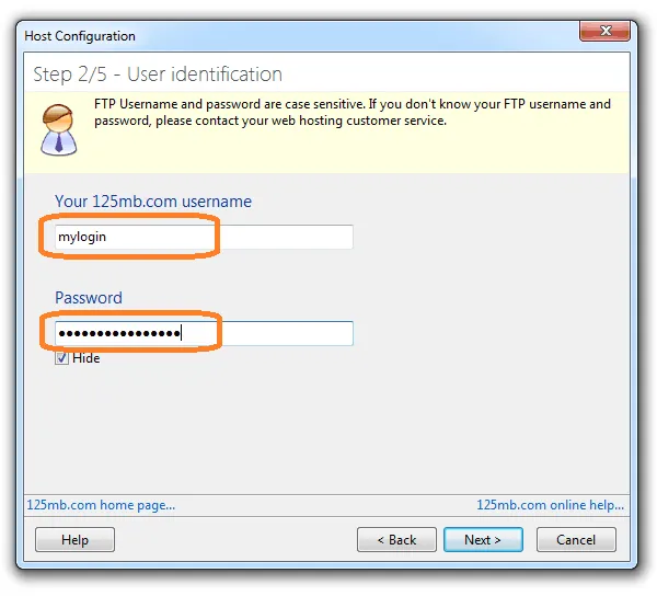 Host configuration in TOWeb