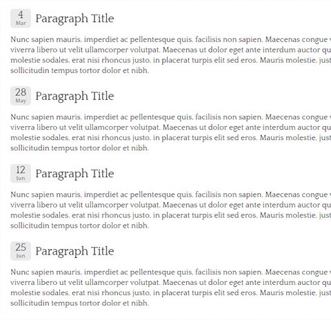 CSS-datumstempel en tijdstempel